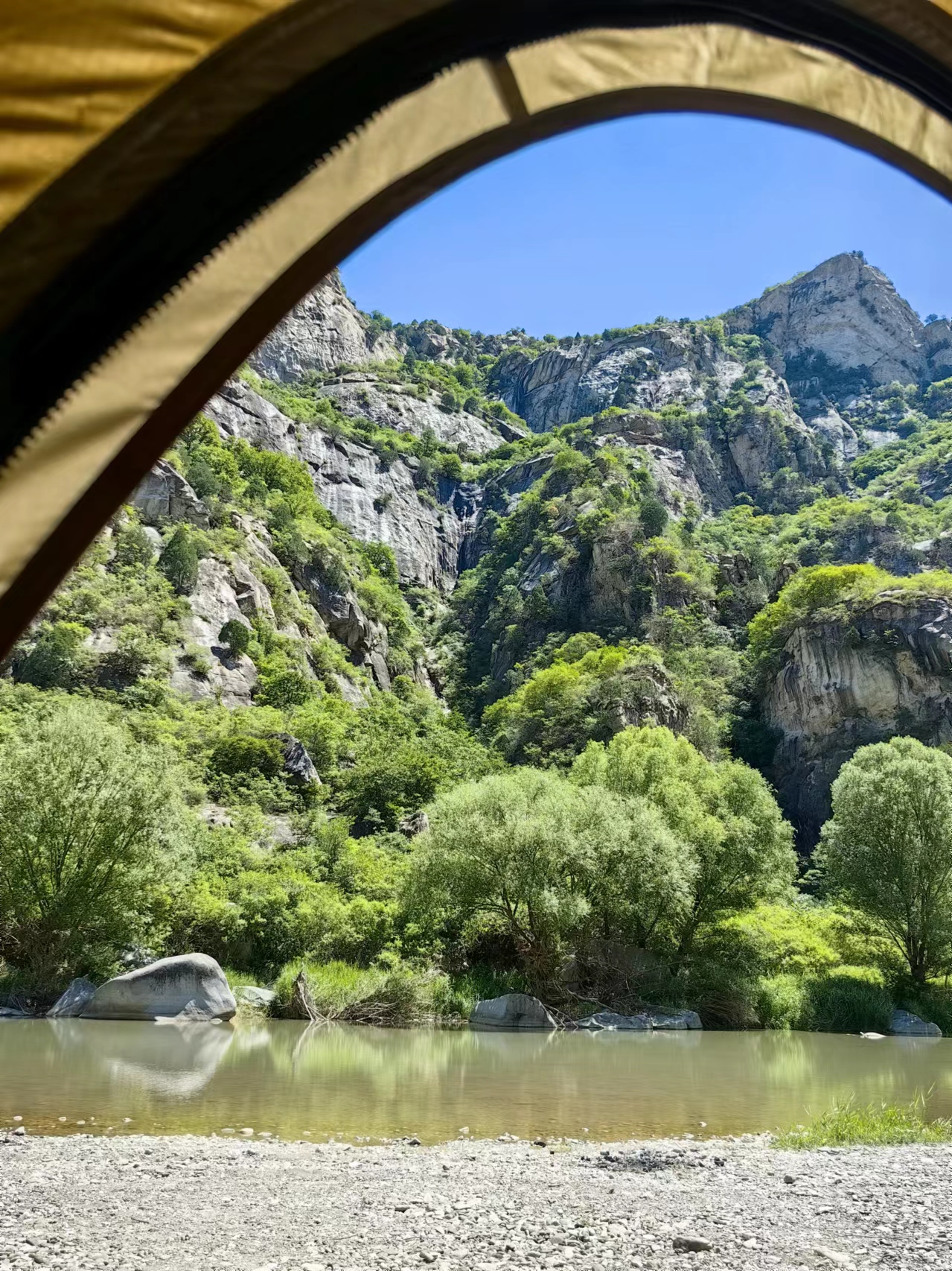 北京懷柔白河灣。受訪者供圖