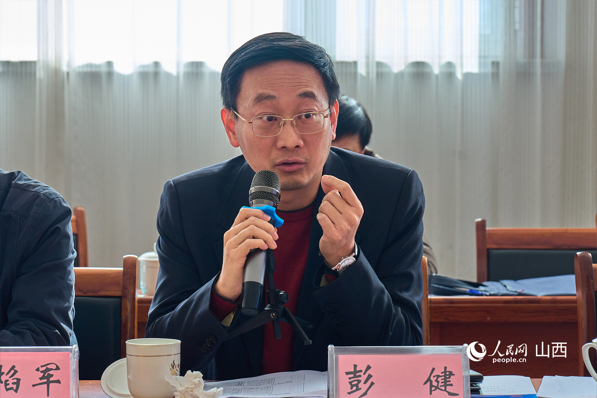 文化和旅游部文化和旅游研究基地（中國傳媒大學）主任彭健。人民網(wǎng) 張超寧攝